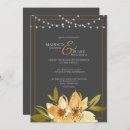 Buscar gris amarillo boda invitaciones Moderno