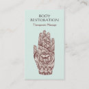 Buscar henna tarjetas de visita Terapia de masaje