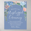Buscar floral azul boda posters Prometida