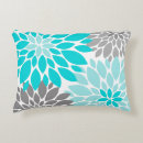 Buscar turquesa floral cojines Gris