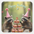 Buscar enmascarado pegatinas Mapache