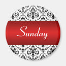 Buscar días de la semana imanes Negro