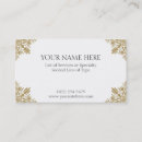Buscar ornamentación tarjetas de visita Elegante