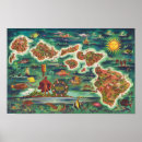 Buscar mapa hawaiano posters Hawaii