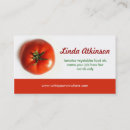 Buscar tomates tarjetas de visita Nutricionista