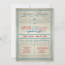 Buscar rojo blanco azul invitaciones Vintage