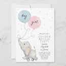 Buscar gemelos del elefante invitaciones Revelación de género