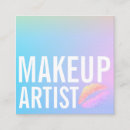 Buscar gradiente tarjetas de visita Artista de maquillaje