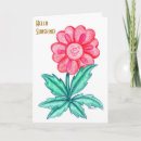 Buscar pensamiento en usted tarjetas Flor