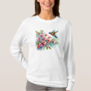 Buscar arte del colibrí camisetas Floral