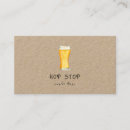 Buscar cervecería tarjetas de visita Rústico