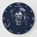 Buscar león africano relojes de pared Safari