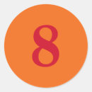 Buscar 8 rojo pegatinas Simple