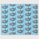 Buscar natación papel de regalo Pescado