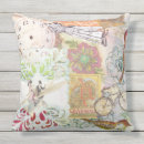 Buscar bici del vintage cojines Flores