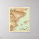 Buscar mapa españa lienzos Relieve