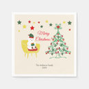 Buscar árbol navidad verde y rojo servilletas Familia