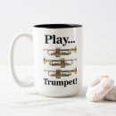 Buscar trompetista tazas Instrumento