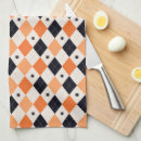 Buscar naranja y negro paños de cocina Octubre