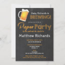 Buscar pañales y cerveza invitaciones Niño