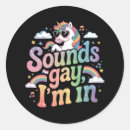 Buscar unicornio gay pegatinas Lgbtq