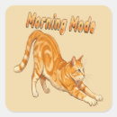 Buscar la mañana pegatinas Gato