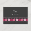 Buscar lunares y rayas tarjetas de visita Puntos