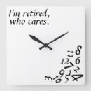 Buscar retirement relojes de pared Funny