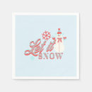 Buscar muñeco de nieve servilletas Azul