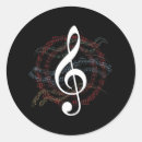 Buscar notas musicales coloridas pegatinas Coro