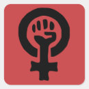 Buscar símbolo feminista pegatinas Mujer