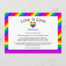 Buscar lesbiano 11x16 invitaciones Arco iris