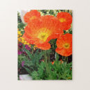Buscar amapolas amarillas puzzles Naranja