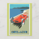Buscar coche de carreras rojo postales Vintage