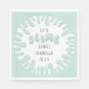 Buscar turquesa brillante servilletas Para niños