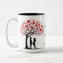 Buscar árbol de corazones tazas Romántico