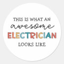 Buscar electricista pegatinas Divertido