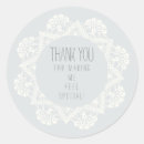 Buscar doily pegatinas Gracias