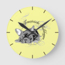 Buscar bulldog relojes de pared Matón