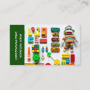 Buscar juguetes tarjetas de visita Psicólogo infantil