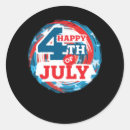 Buscar 4 de julio feliz pegatinas América