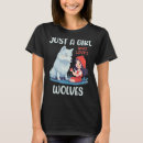 Buscar lobo mujer camisetas Chicas
