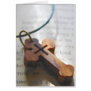 Buscar cruz de madera tarjetas Católico