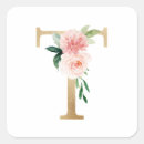 Buscar letra t pegatinas Floral