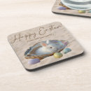 Buscar su conejito feliz posavasos General y unisex