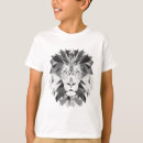Buscar león geométrico camisetas Cabeza de león