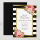 Buscar black white gold invitaciones Floral