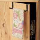 Buscar flores del vintage paños de cocina Rosa
