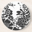 Buscar blanco y negro posavasos Contemporáneo
