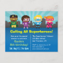 Buscar super héroe invitaciones Lindo